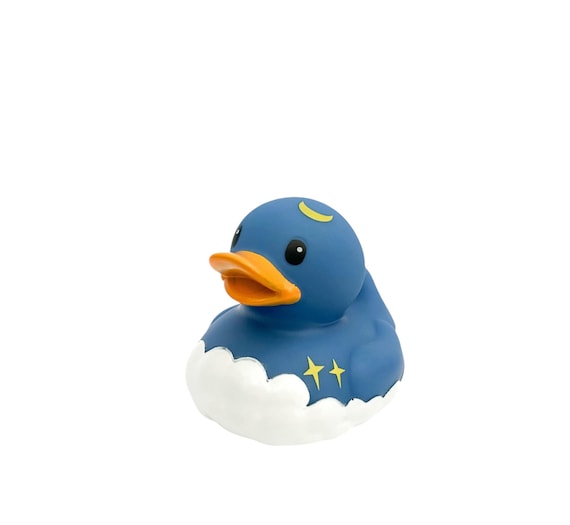 Nighttime Star Cloud Blue Themed Rubber Duck Ducks Bedtime - Main Image