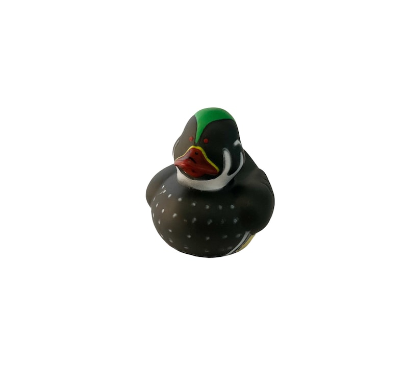 Duck Decoy Themed Multicolored Rubber Ducks - Individual or Set of 4 - Mallard Duck Hunting Bird 1