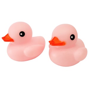 Light Pink Themed Rubber Duck Ducks - Individual or Pack of 2