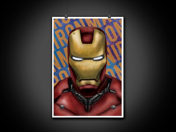 アイアンマン アベンジャーズ マーベル カラーポートレートアート