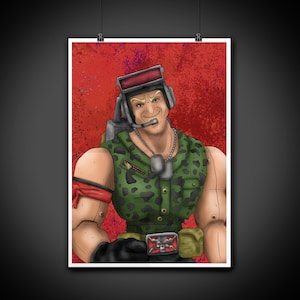Link Static Small Soldiers Color Portrait Art Illustration Print Wall Art Home Decor