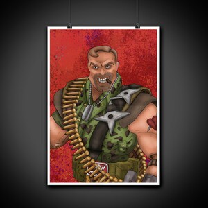 Kip Killigan Small Soldiers Color Portrait Art Illustration Print Wall Art Home Decor
