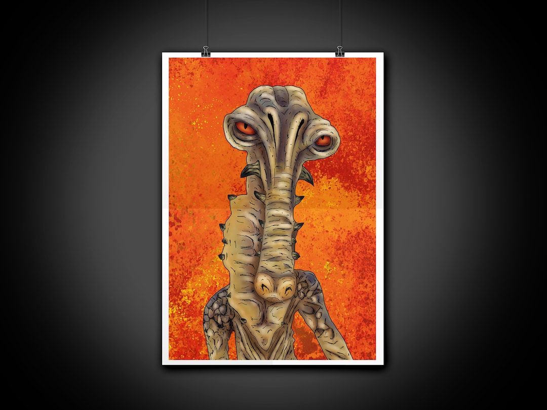 Aldar Beedo Star Wars Podracer Color Retrato Arte Ilustración Impresión  Arte de la pared Decoración Póster del hogar España