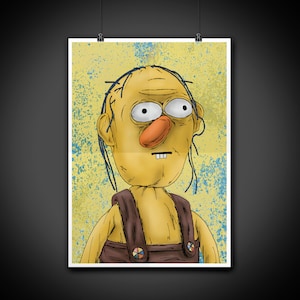 Roy Don&#39;t Hug Me I&#39;m Scared Color Portrait Art Illustration Print