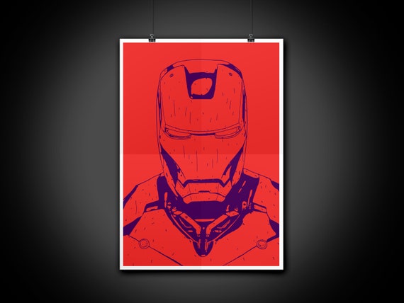 Iron Man the Avengers Marvel Color Portrait Art Illustration - Etsy Denmark Iron Man the Avengers Marvel Color Portrait Art Illustration - Etsy Denmark