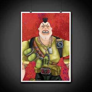 Nick Nitro Small Soldiers Color Portrait Art Illustration Print Wall Art Home Decor