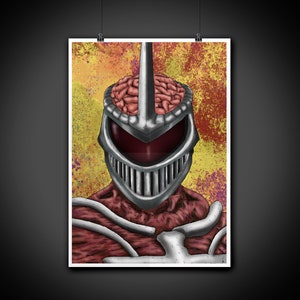Power Rangers Lord Zedd Color Portrait Art Illustration Print Wall Art Home Decor
