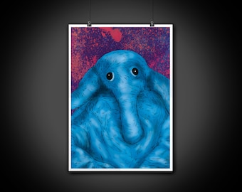 Max Rebo Color Portrait Art Illustration Print