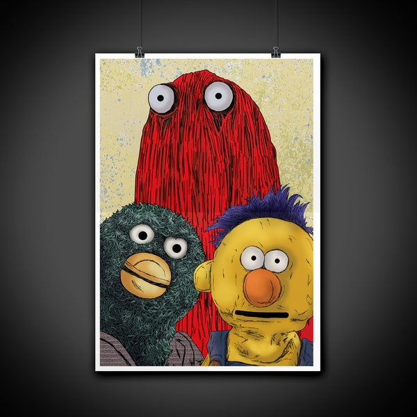 Don't Hug Me I'm Scared DHMIS Portrait Art Illustration Print