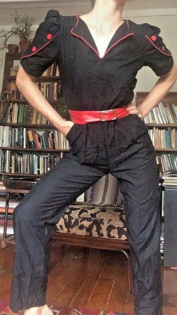 vintage pin-up 80s does 40s cotton sailor-style ju