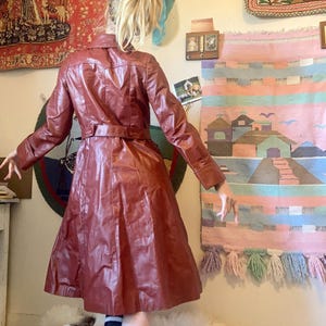 1960s Leather Trench Coat - Etsy 1960s Leather Trench Coat - Etsy