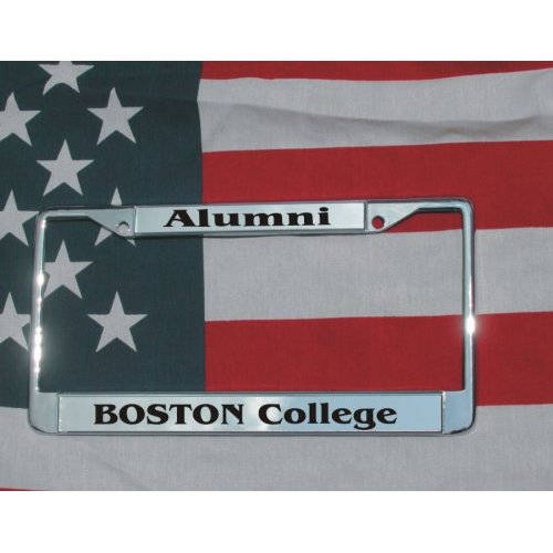 BOSTON COLLEGE Alumni Chrome Laser Engraved License Plate Etsy