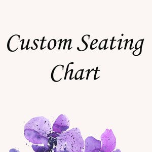 TABLA DE ASIENTOS PERSONALIZADA, agregue una tabla de asientos que combine con cualquier diseño de invitación