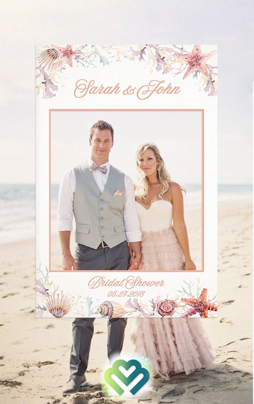 Beach wedding photo props discount