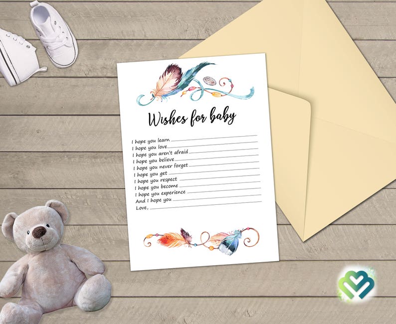 Tribal Feather Baby Shower Games Printable Baby Games Bundle Baby Shower Games Pack Boho Baby Shower Game Party Games Digital Package DIY image 7