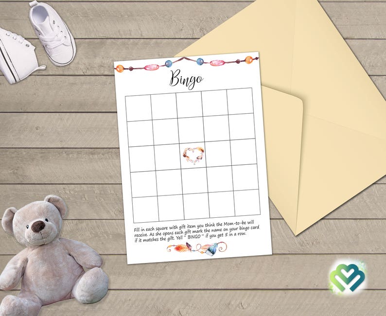 Tribal Feather Baby Shower Games Printable Baby Games Bundle Baby Shower Games Pack Boho Baby Shower Game Party Games Digital Package DIY image 3