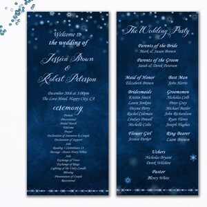 Winter Wedding Invitation Set Snowflake Wedding Invitation Snow Winter Wedding Invite Blue Invitations Romantic Winter Snow Wedding Suite image 9