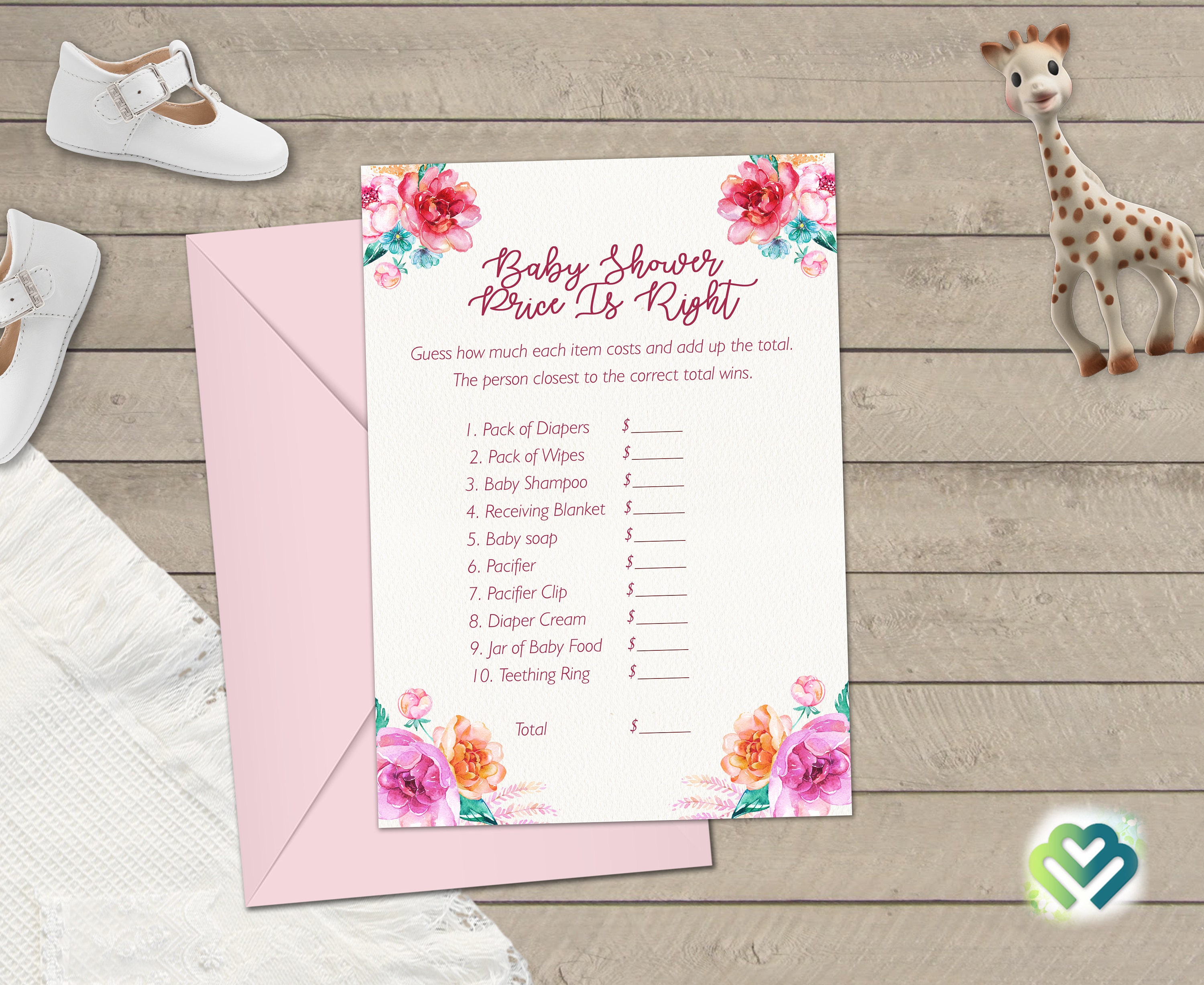 Tribal Floral Baby Shower Games Printable Baby Games Bundle | Etsy