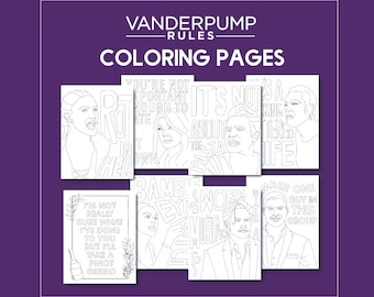 Vanderpump Rules Coloring Pages Girls Night Coloring Book Quotes from Bravo Vanderpump Rules Scandavol Merch Jax Stassi Lisa Scheana Tom