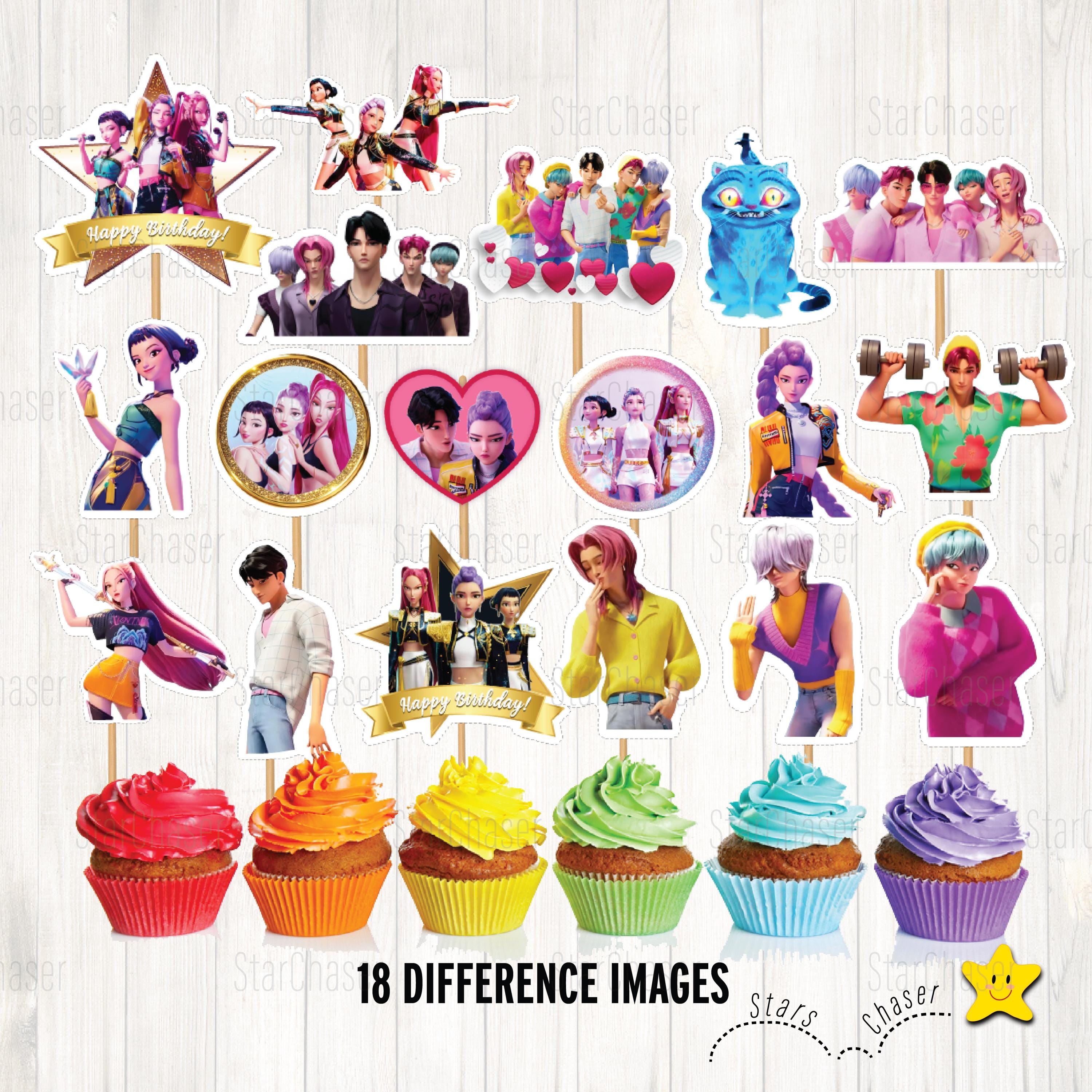 Topper de cupcake gigante - Etsy México, image size:3000x3000