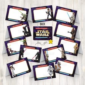 Instant Download - Digital food tent, favor/ goodies bag topper Star War food label, space birthday party tags sign. NO PHYSICAL ITEMS