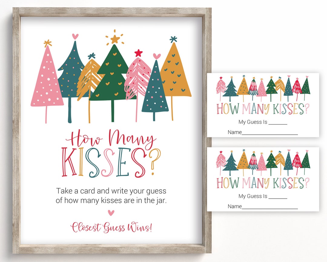 How Many Kisses Are in the Jar, How Many Kisses Game, Candy Guessing