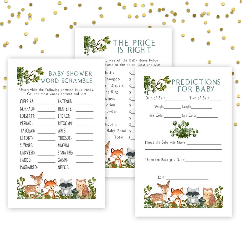 Baby Shower Games Baby Word Scramble Predictions For Baby Etsy Baby Shower Games Baby Word Scramble Predictions For Baby Etsy