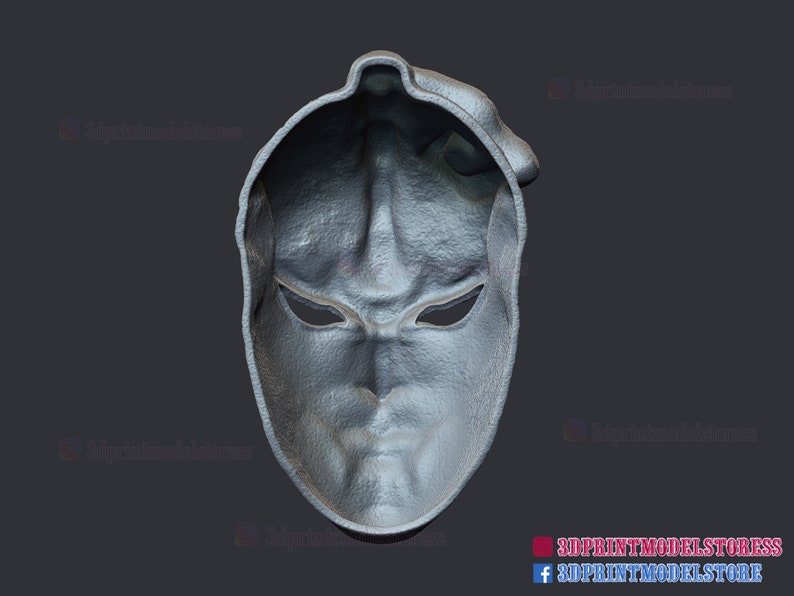 Jojo Stone Mask for Cosplay Halloween Costume STL File Etsy