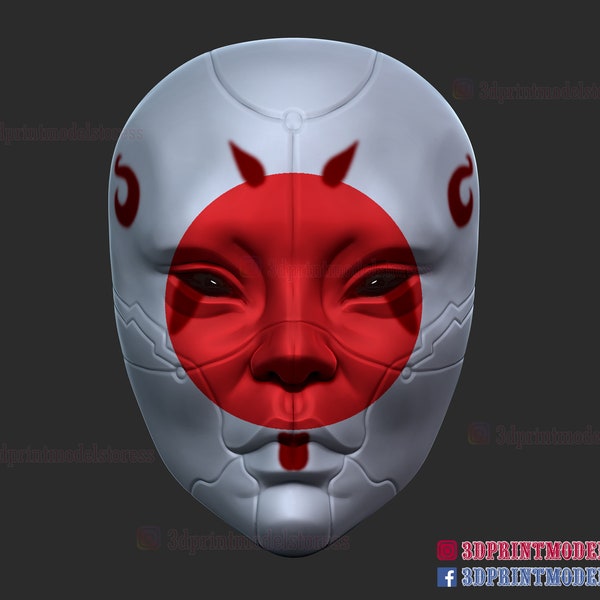 Japanese Geisha Mask - 3D Print Files