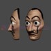3D Print File Cosplay Mask Dali Mask Salvador Lacasa De Papel Face Mask ...