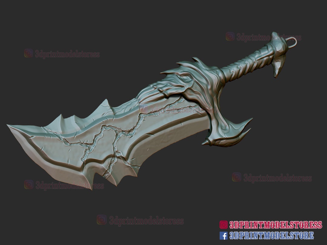 Inspired Blades of Chaos God of War Weapon 3D Print Model STL File Etsy