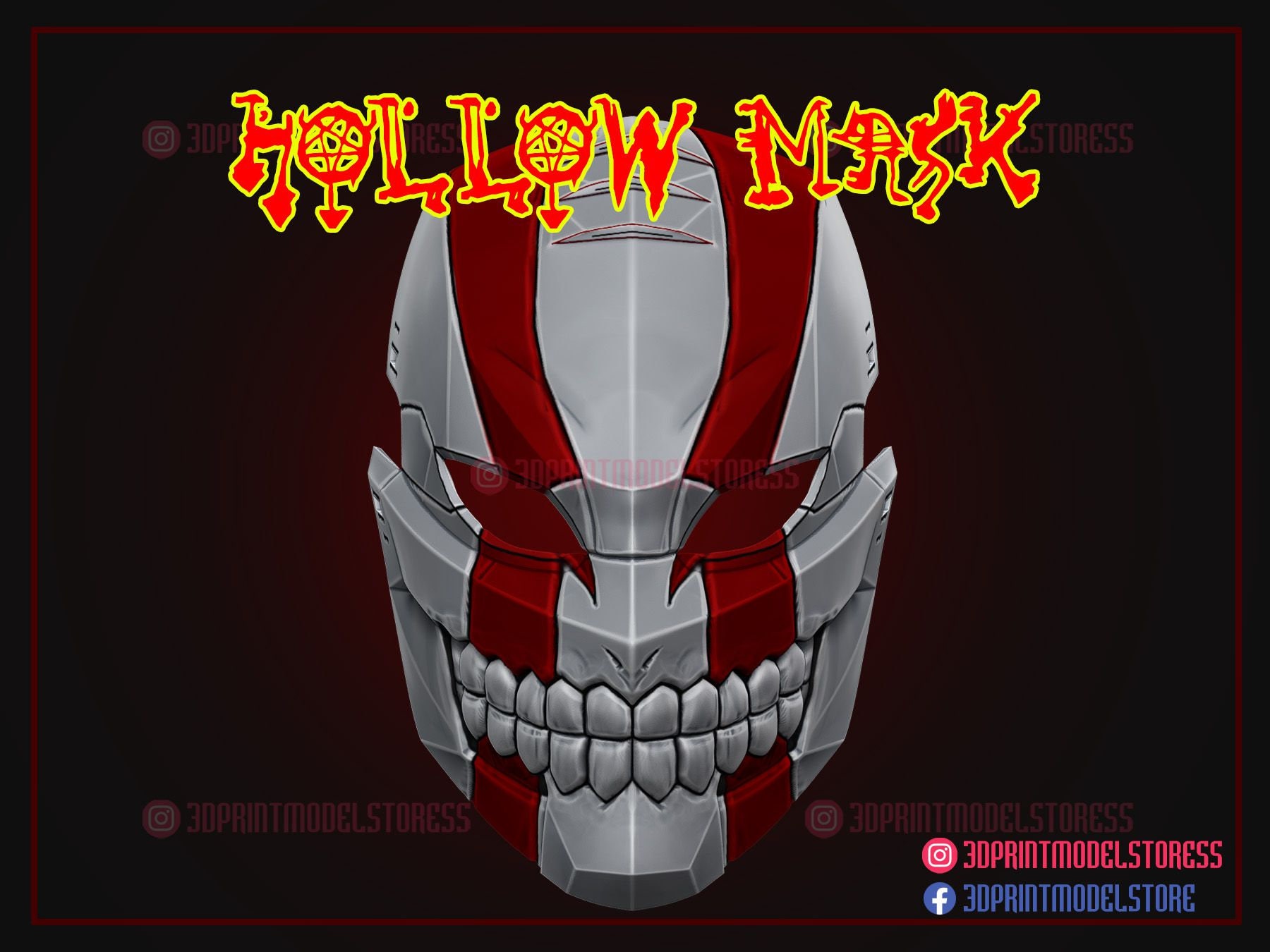 ichigo hollow mask bleach 3d model