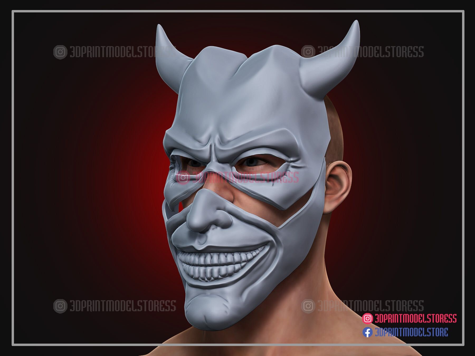 The Black Phone Movie the Grabber Mask 3D Print Model STL Etsy Ireland