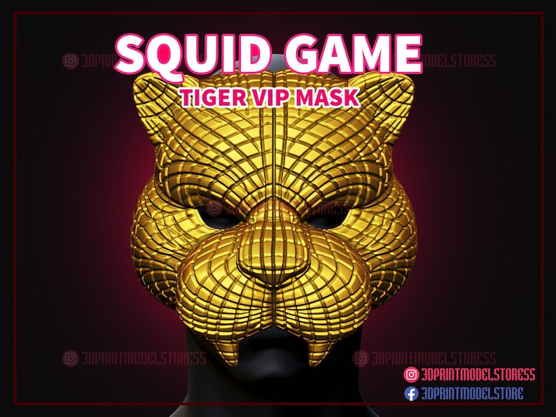 sale special price Squid Game Tiger Vip Mask STL File for