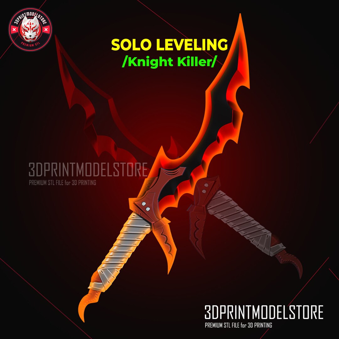 ⭐️KILLER⭐️DAGGER⭐️キラー⭐️ Solo Leveling Knight Killer Dagger Knife Cosplay Weapon 3D