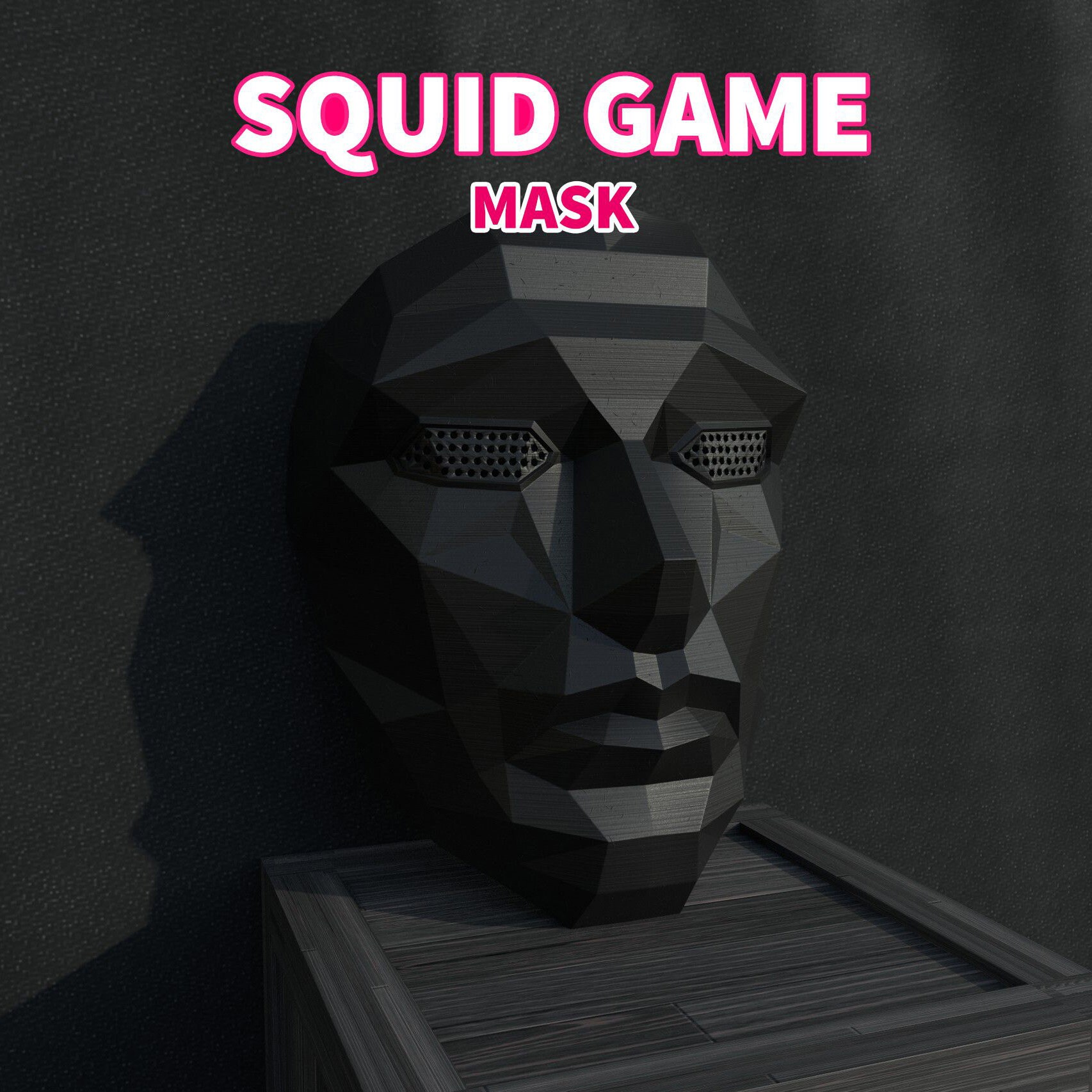 Squid Game Mask Front Man Mask STL File for Cosplay - Etsy Singapore