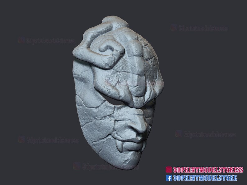 Jojo Stone Mask for Cosplay Halloween Costume STL File Etsy