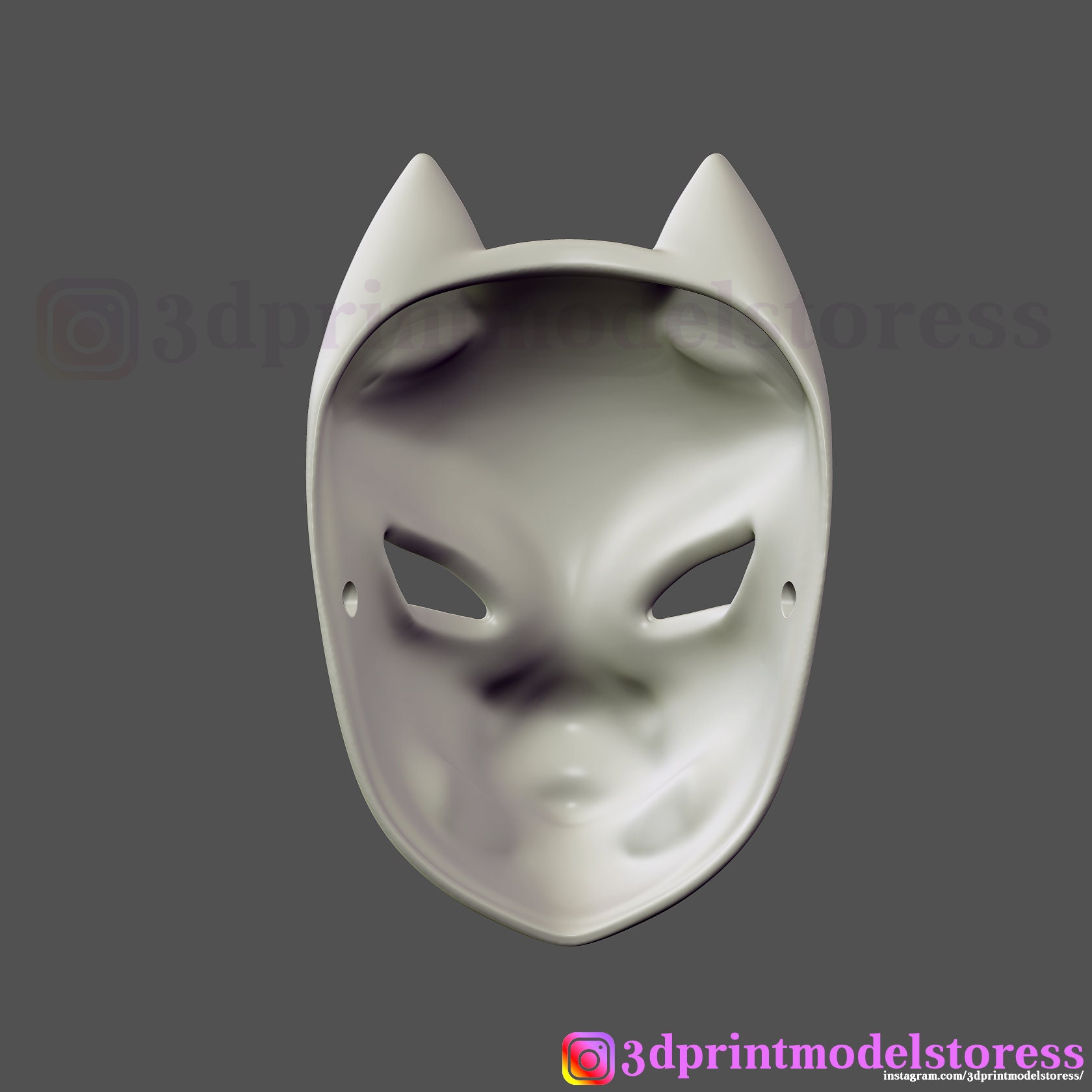 STL file Japan Mask cosplay demon 🇯🇵・3D print design to download・Cults