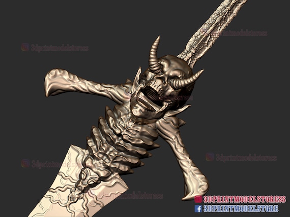STL file Sword Dante Rebellion DMC 5 Devil May Cry 🗡️・3D