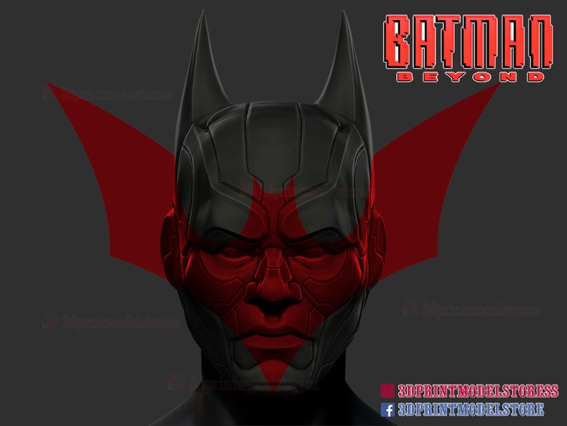 Batman beyond helmet comics cosplay mask 3d print files etsy