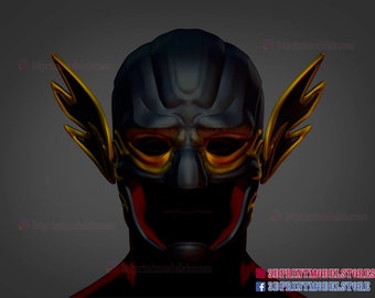 Superhero Cosplay Mask 3D print model - Halloween Costume Helmet - STL File 3D Printing