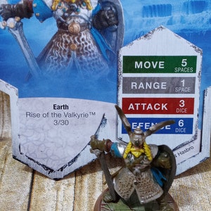 Heroscape Thorgrim The Viking Champion Earth Rise of the Valkyrie Card & Figure