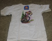 Vintage Looney Tunes Taz Mountain Biking Youth T-shirt NWT Anvil 1990s Fashion (NY Posh)