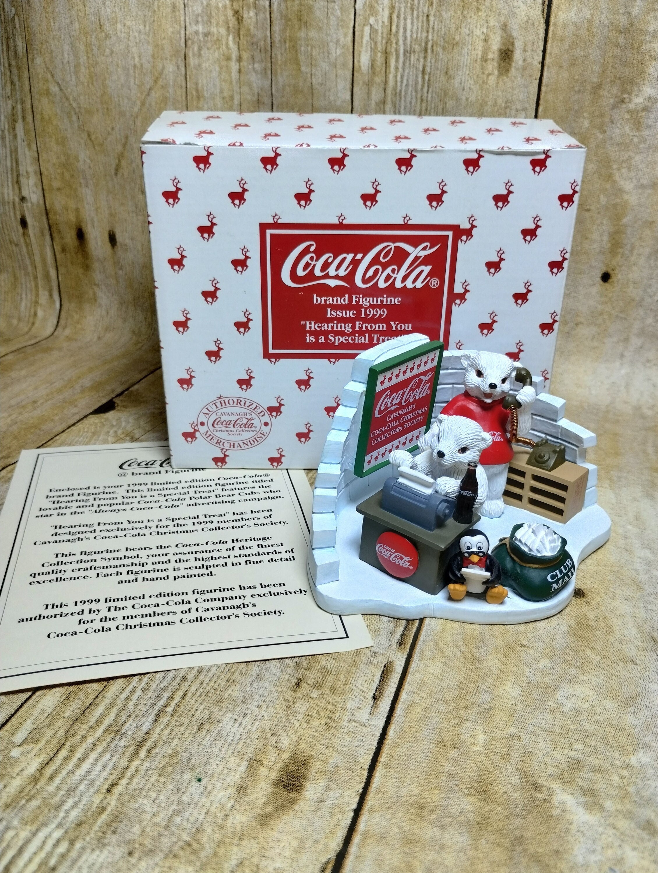 ヴィンテージ コカ コーラ ポーラー ベアーズ キャヴァナのフィギュア