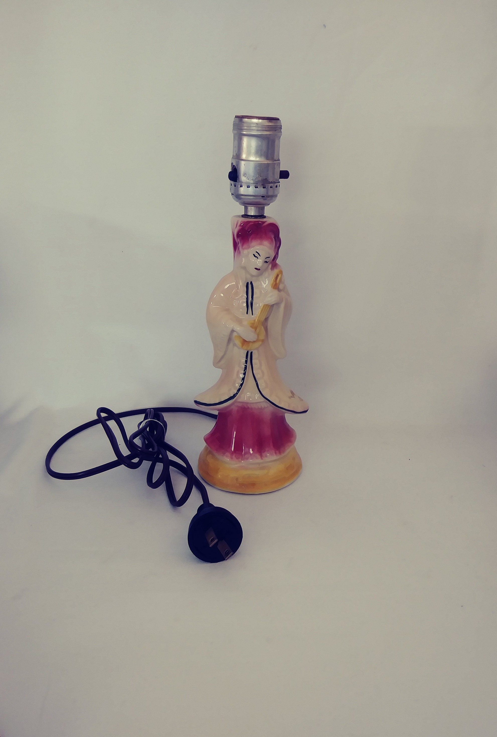 Vintage Japanese Geisha Girl Boudoir Lamp Lovely Table LIght Etsy