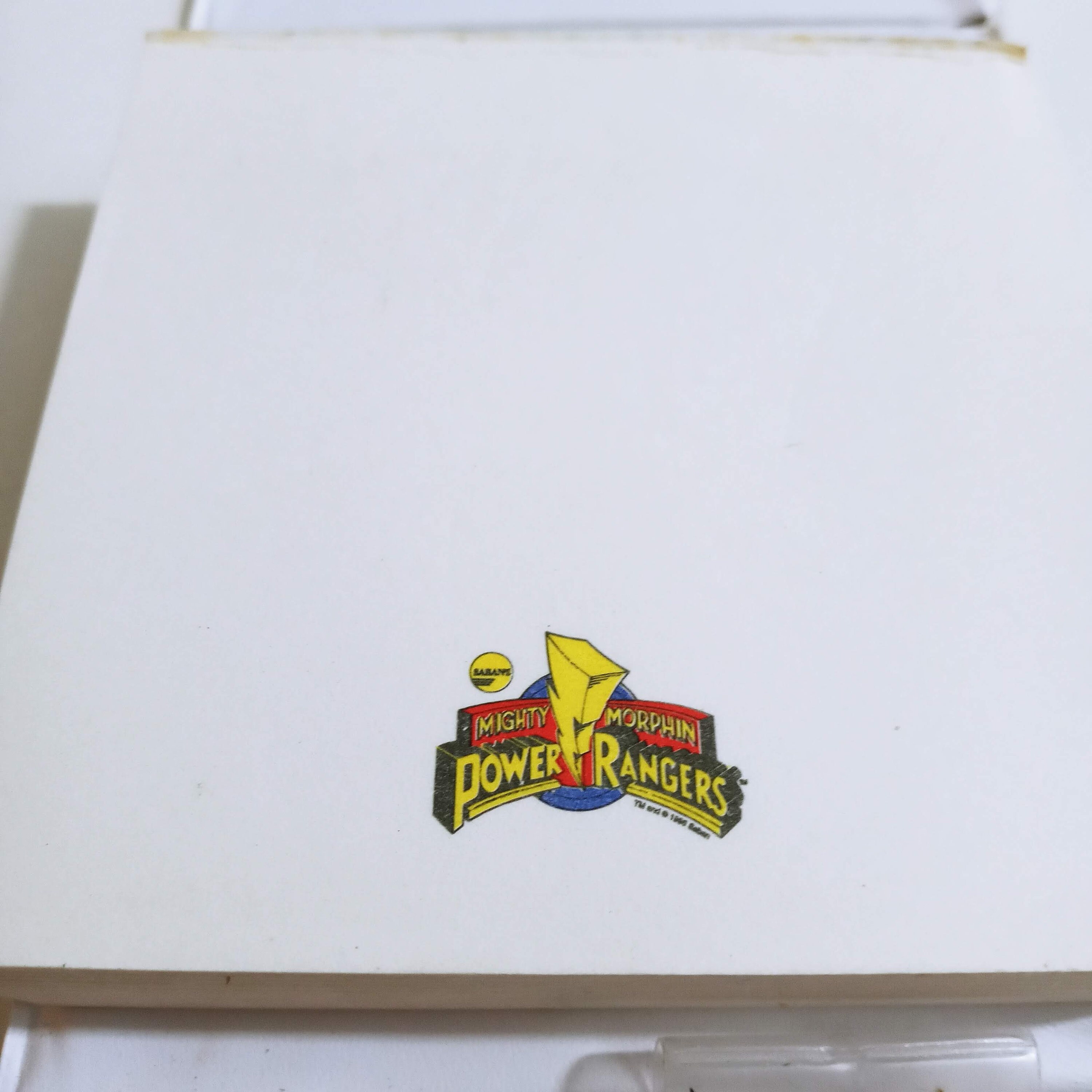 Vtg Saban Mighty Morphin Power Rangers Blank Note Pad Children's Book ...