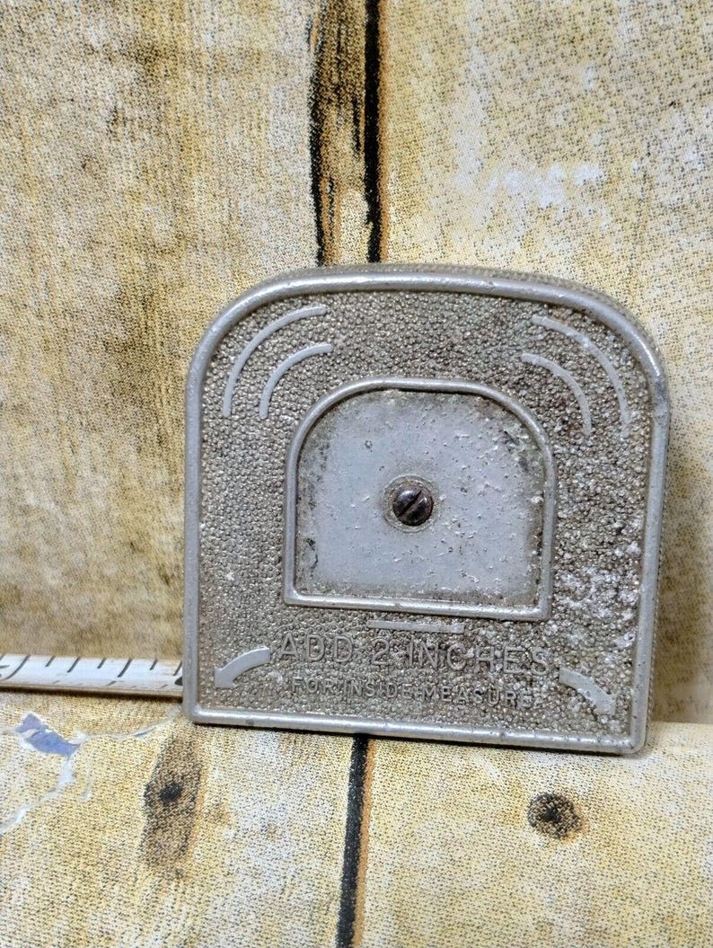 Vtg Inside Tape Measure 7.5ft USA zdjęcie 3