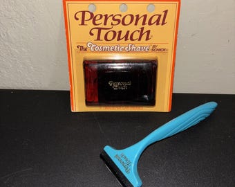 Vtg Schick Personal Touch For Women Twin Blade Blue Razor