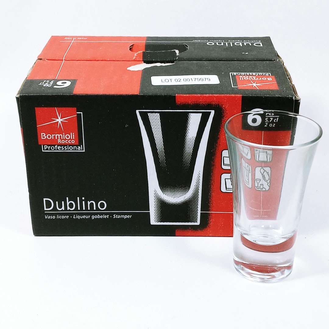 Italian Shot Glasses Dublino Collection Italy Bormioli Rocco