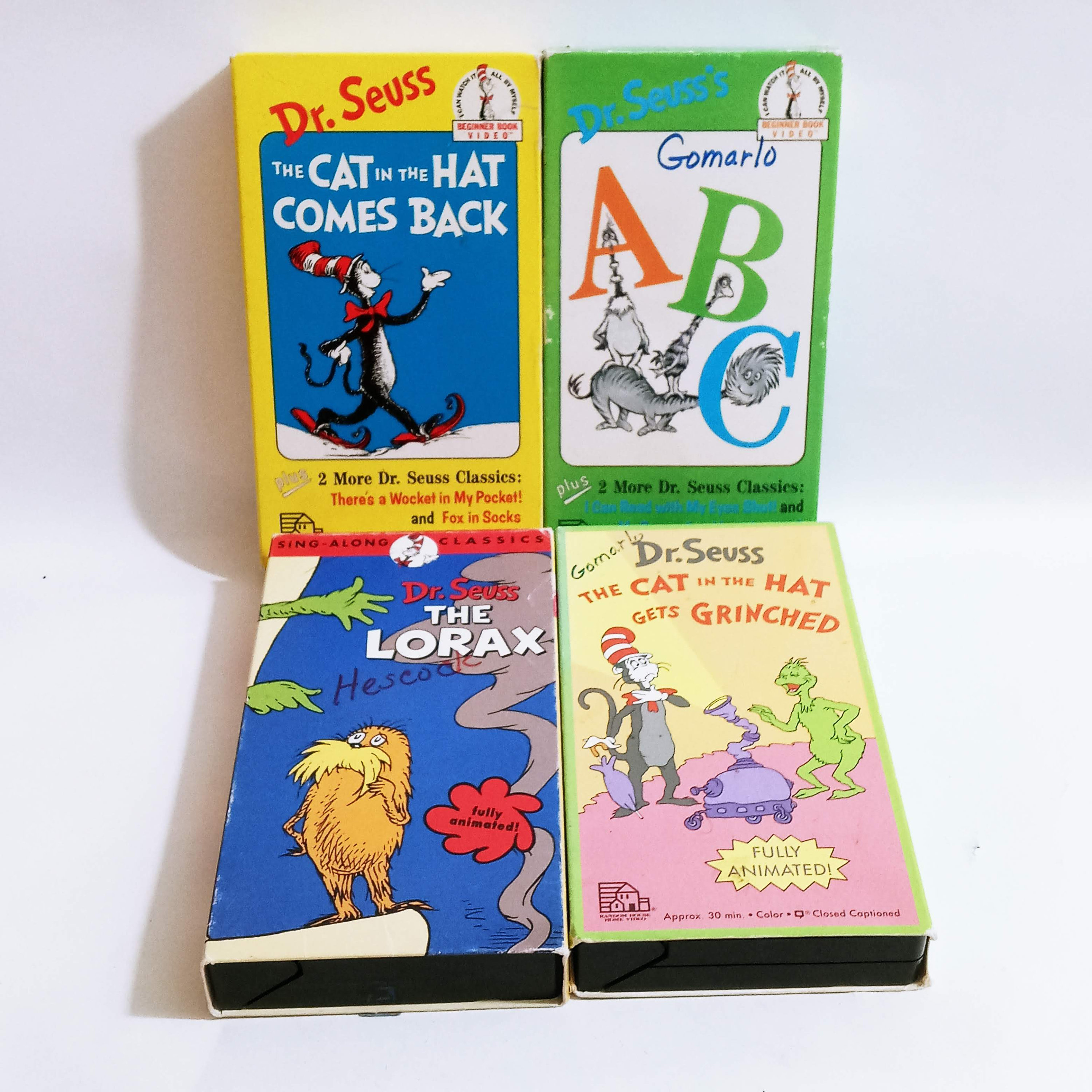 Vintage seuss vhs movies you choose abc the cat in 59 off